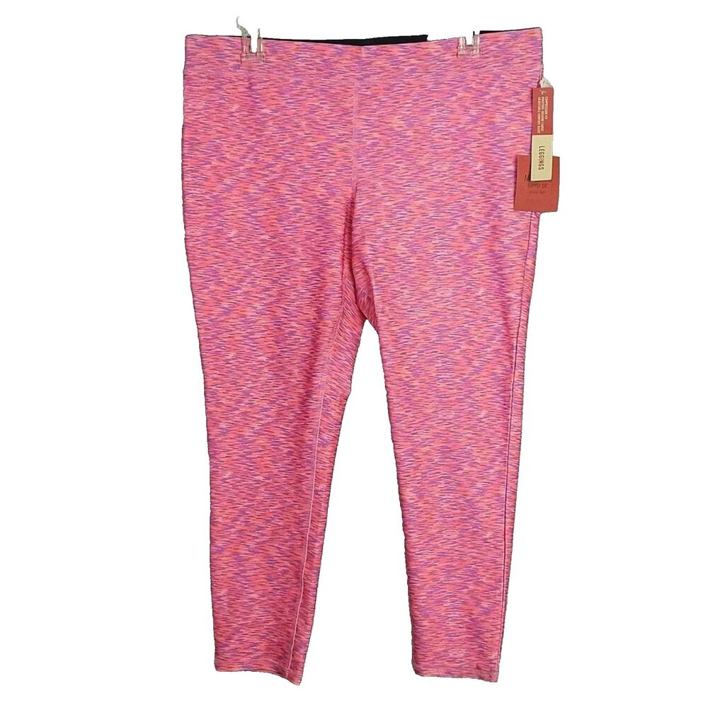 Mossimo Supply Co Pink Compression Crop Leggings Drawstring Waist Women's XL NWT